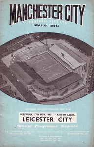 Manchester City v Leicester City 1962/63